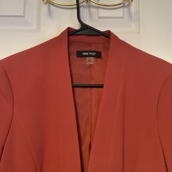 Nine West Orange Suit Jacket Size 8 - Picture 2 of 7